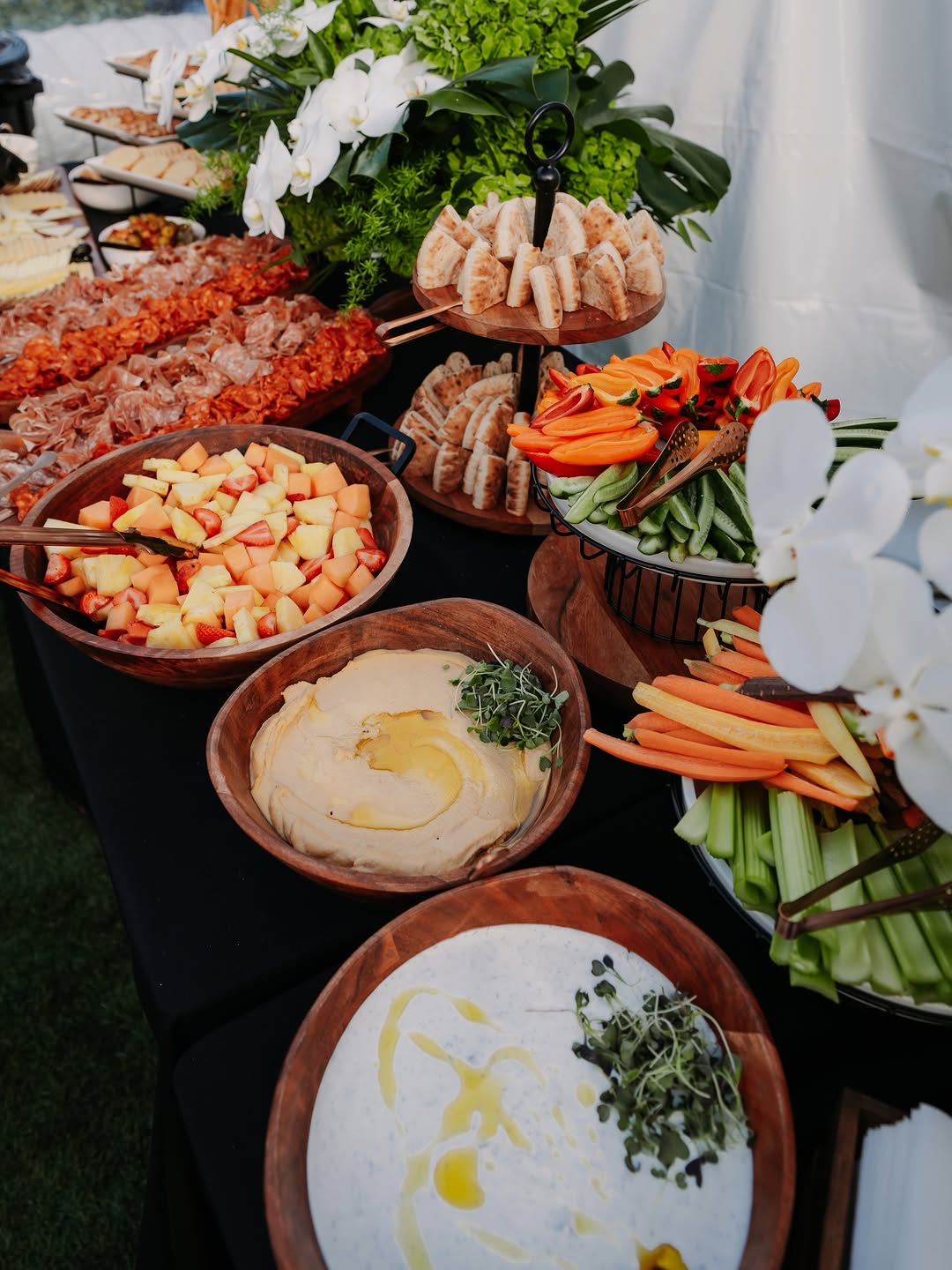 Chef-curated grazing table