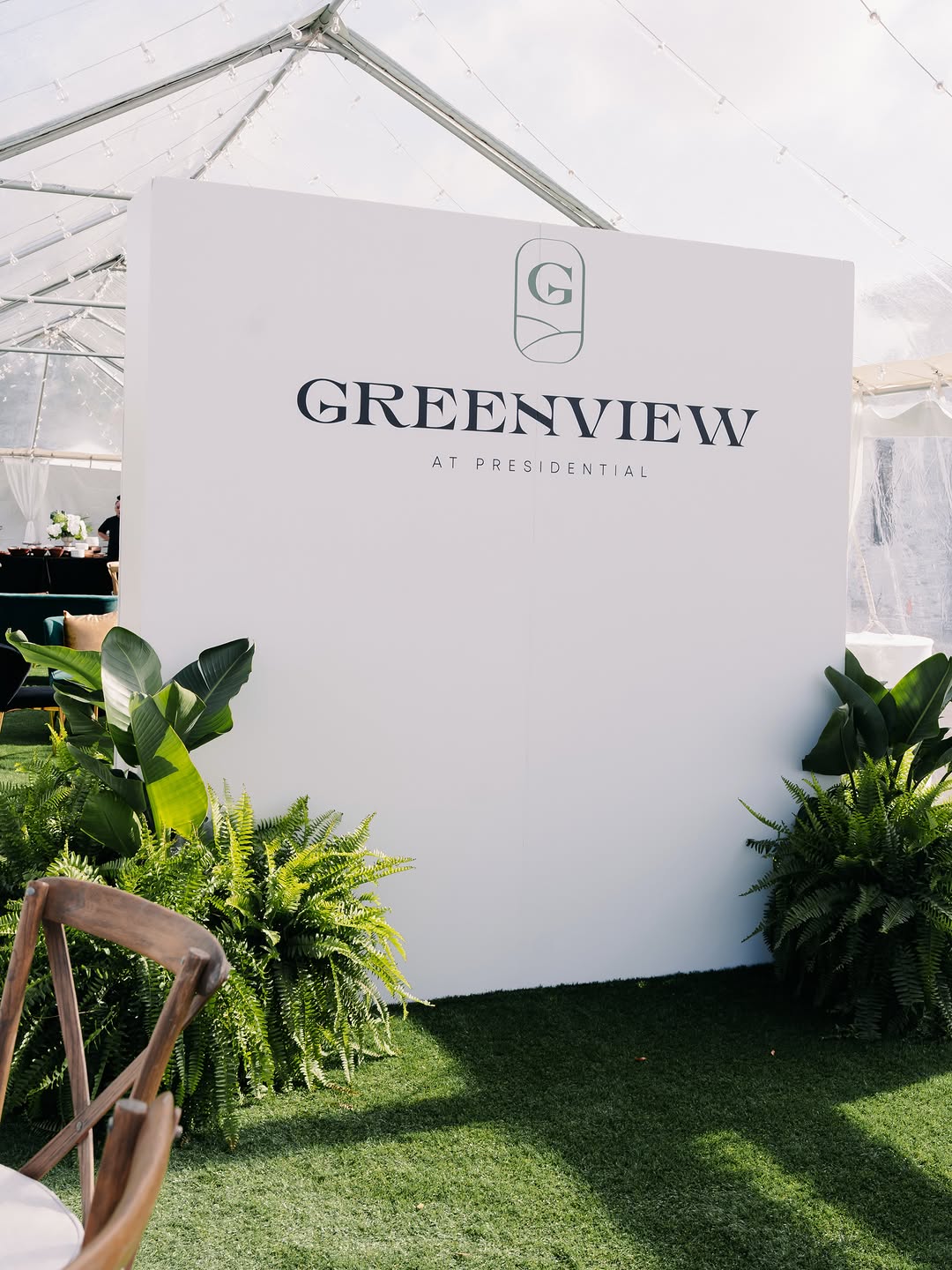 Custom 8x8 welcome board at Greenview